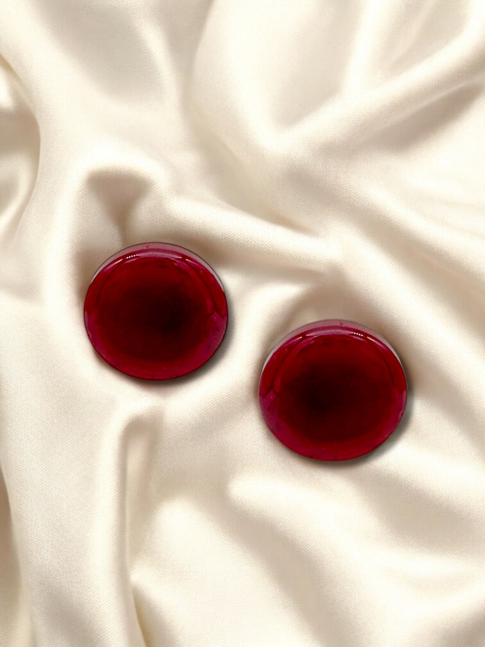 2cm Studs Burgundy