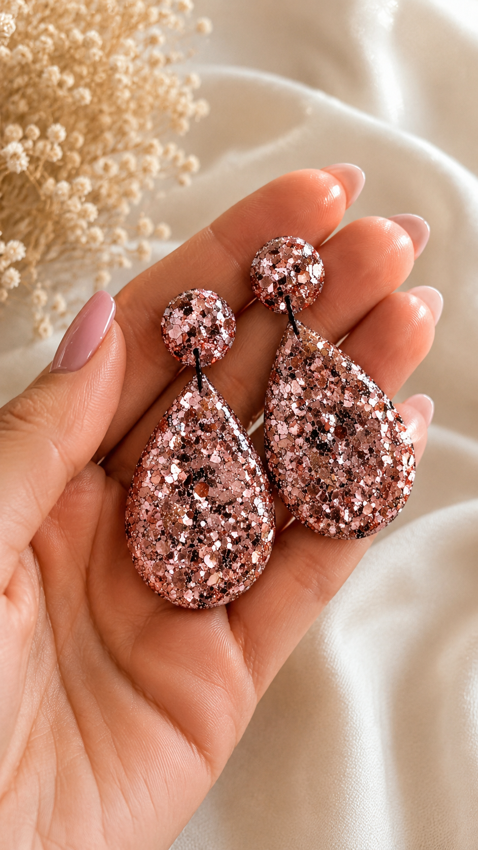 Large Dangle Rosè Luxe