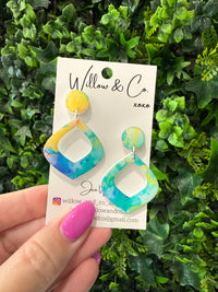 MIDI Featured Teardrop Dangle Watercolour Wonderland