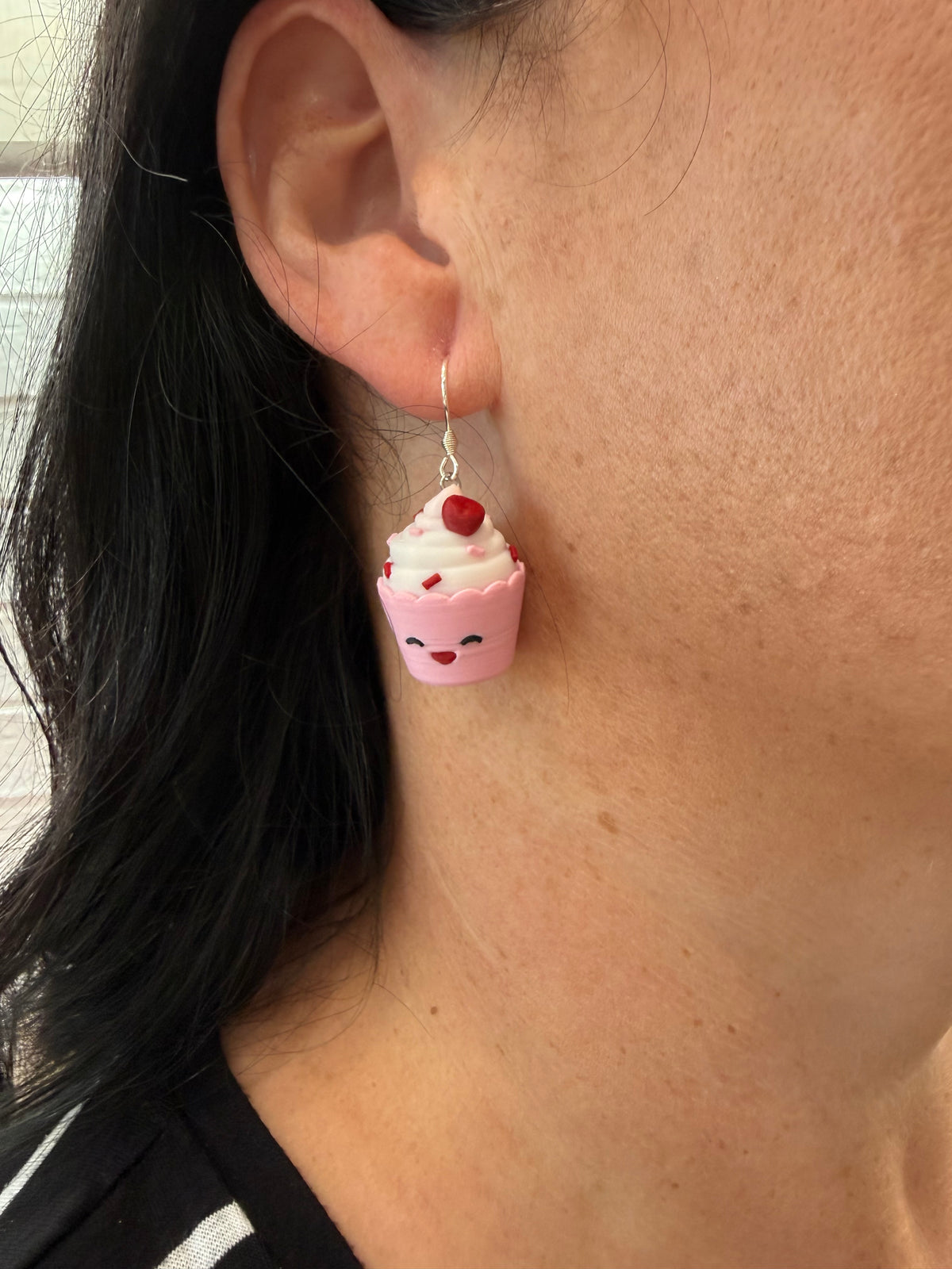 3D Cupcake Dangle Earrings