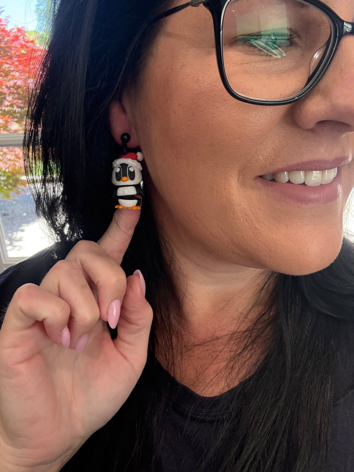 3D Festive Penguin Dangles