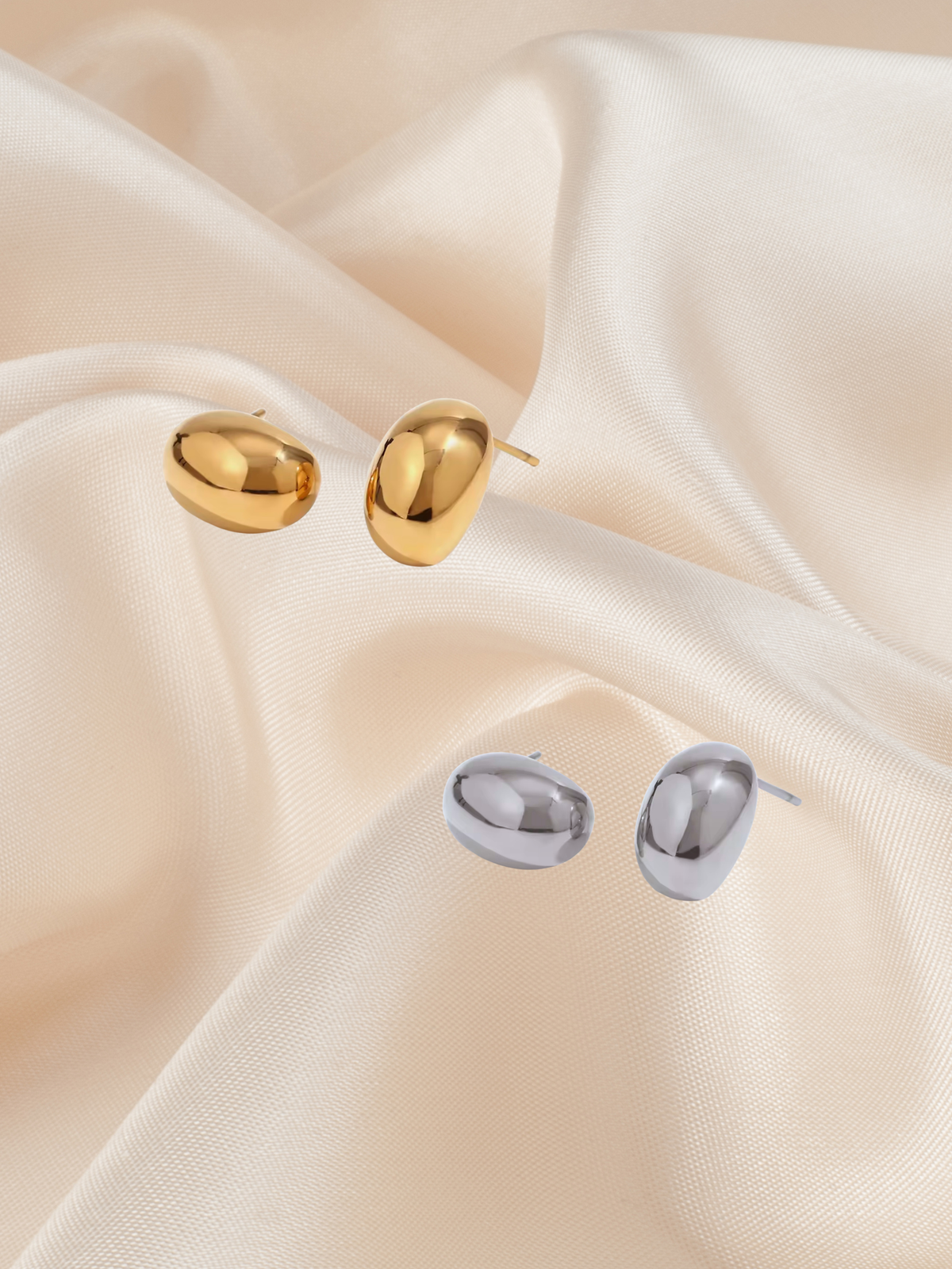 1cm Almond Stud