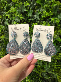 MIDI Teardrop Dangle Sea Foam Glow