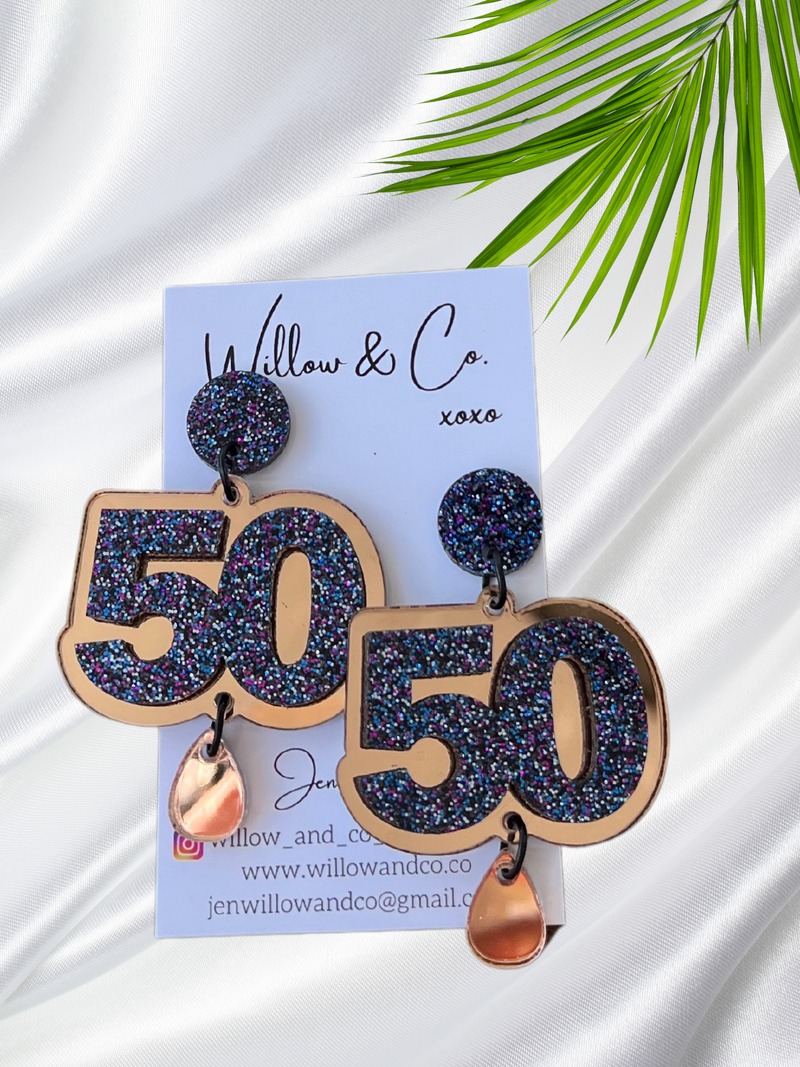 50 XL Birthday Dangles