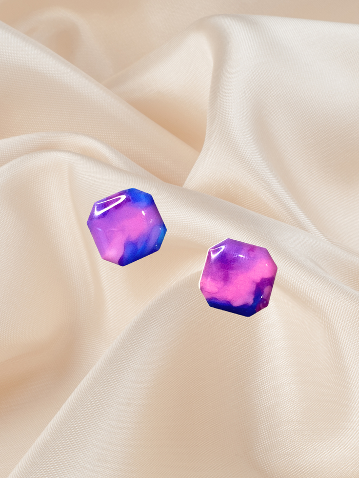 1.3 Octagon Studs Daydream Bloom