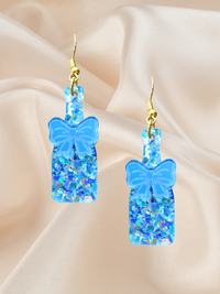 Champagne Bottle Dangle Gold