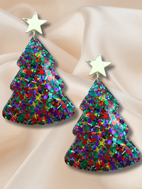 XL Christmas Tree Dangle Celebration Glitter