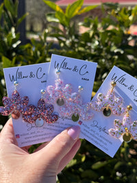 MIDI Floral Dangle Plum Blush