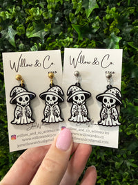 Halloween Wizard of Bones Skeleton Dangle