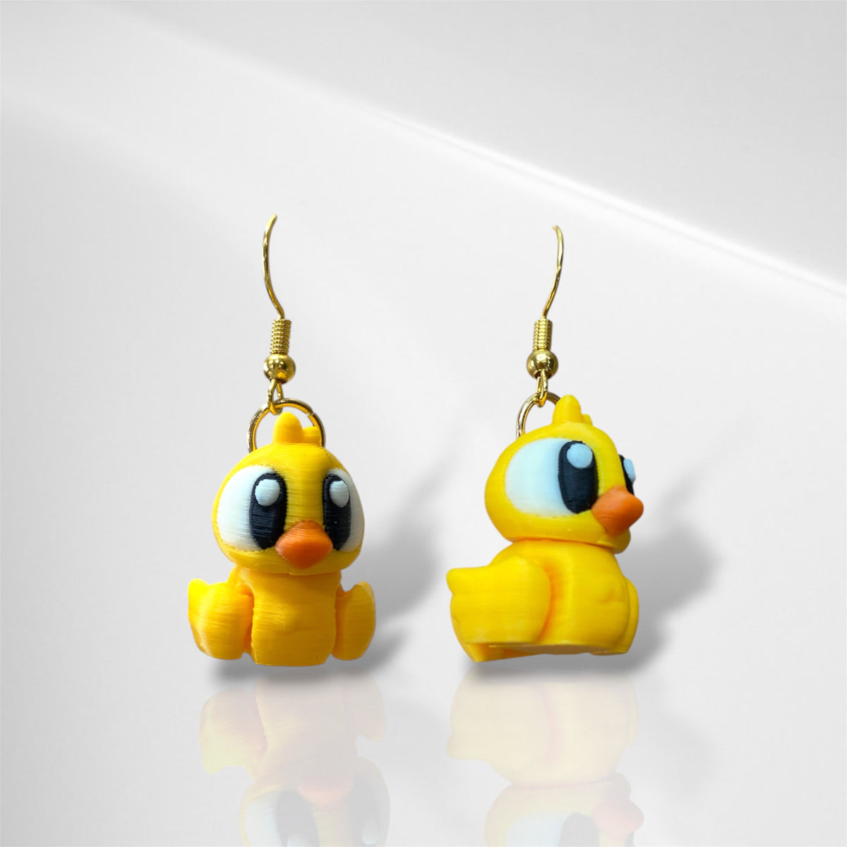 3D Duck Dangle earrings