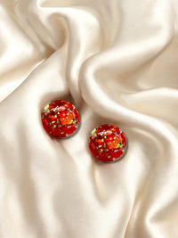 1.5cm Studs Ember Lotus