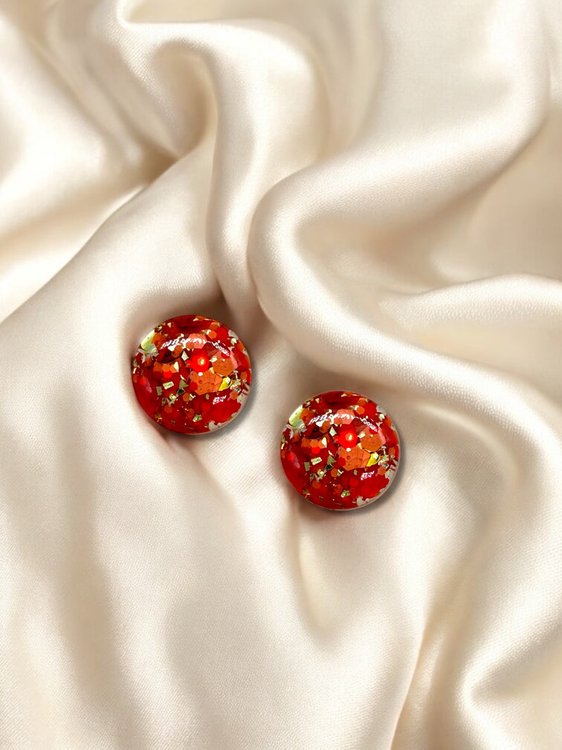 1.5cm Studs Ember Lotus