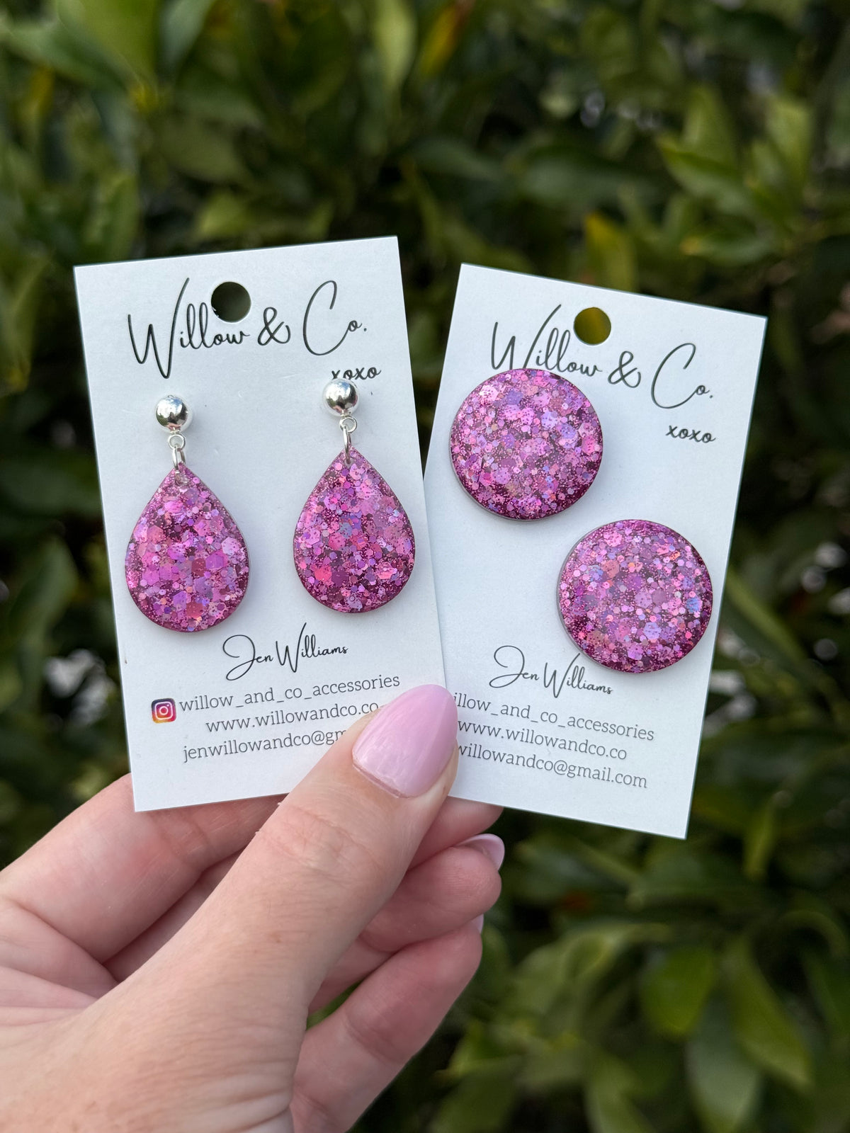 Mini Dangle Prismatic Plum
