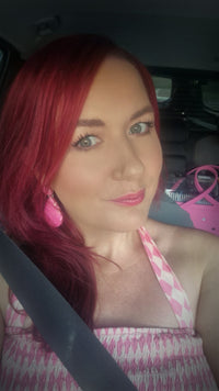 Large Dangle Barbie Pink