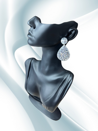 Large Dangle Luminous Silver