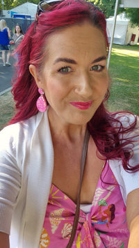 Large Dangle Barbie Pink