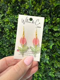 Mini Tulip Dangle Pink