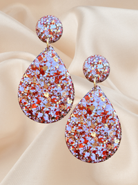 Large Dangle Scarlet Sparkle