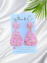 MIDI Teardrop Dangle Pink Prosecco