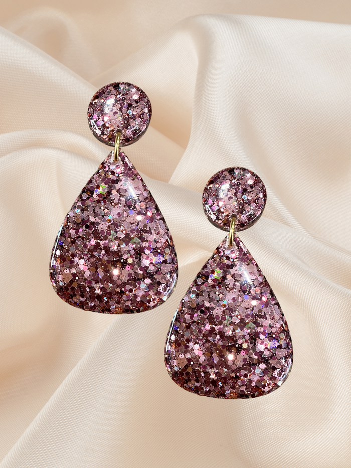 MIDI teardrop dangle Plum Blush
