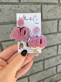 40 XL Birthday Dangles