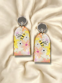 Hand Painted Arch Dangle Honey Bloom