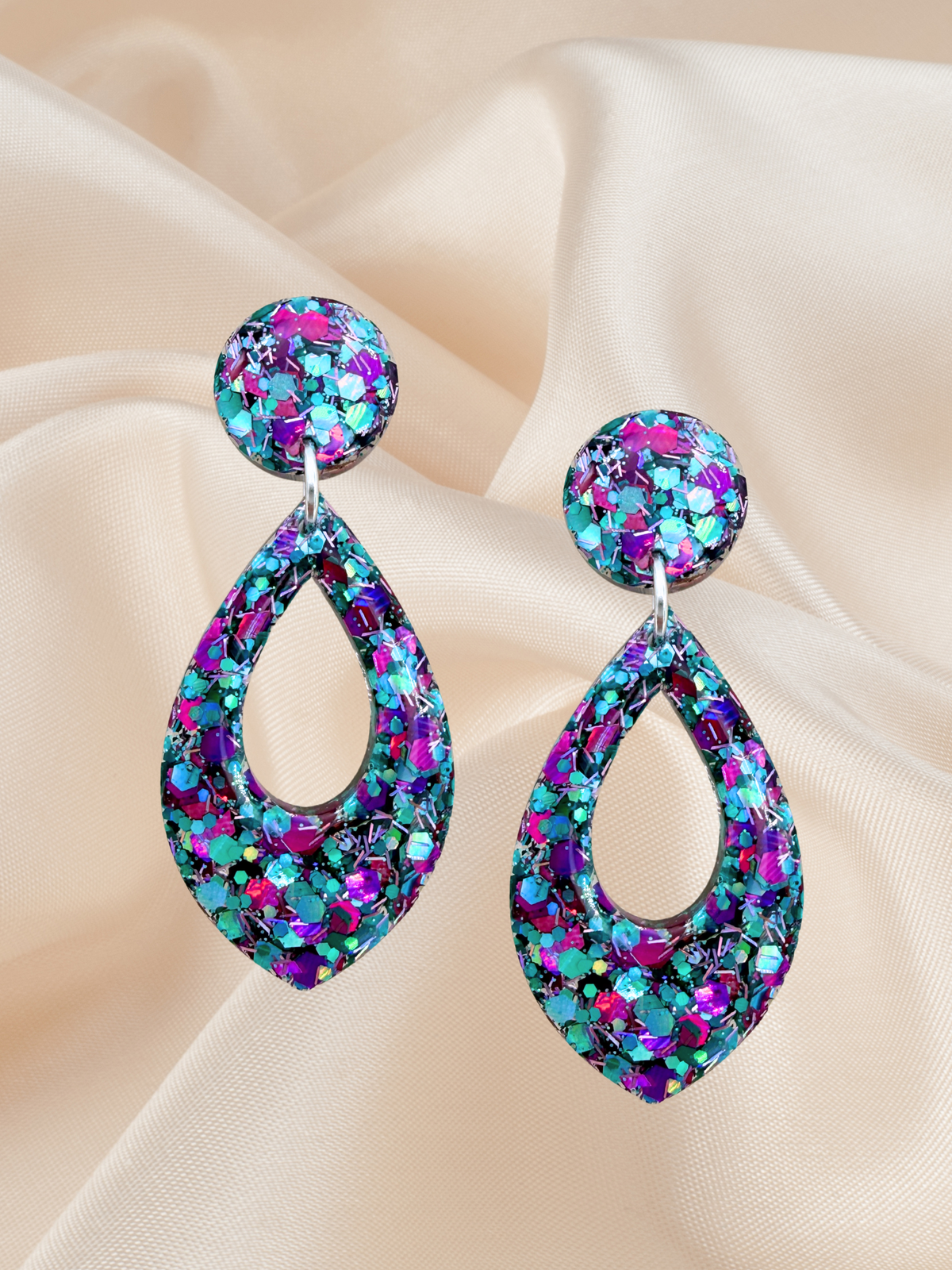 Featured Tear Dangle Peacock