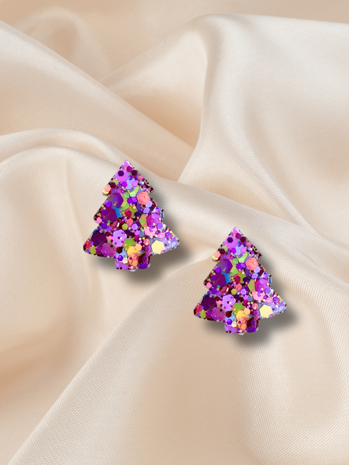 2cm Christmas Tree Stud Jingle Jam