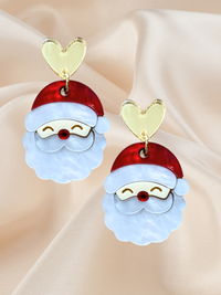 Happy Santa acrylic dangles