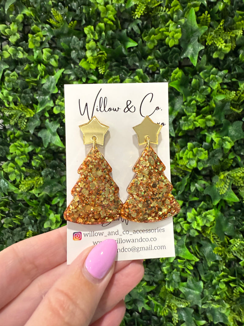 Large Christmas Tree Dangles Copperlight