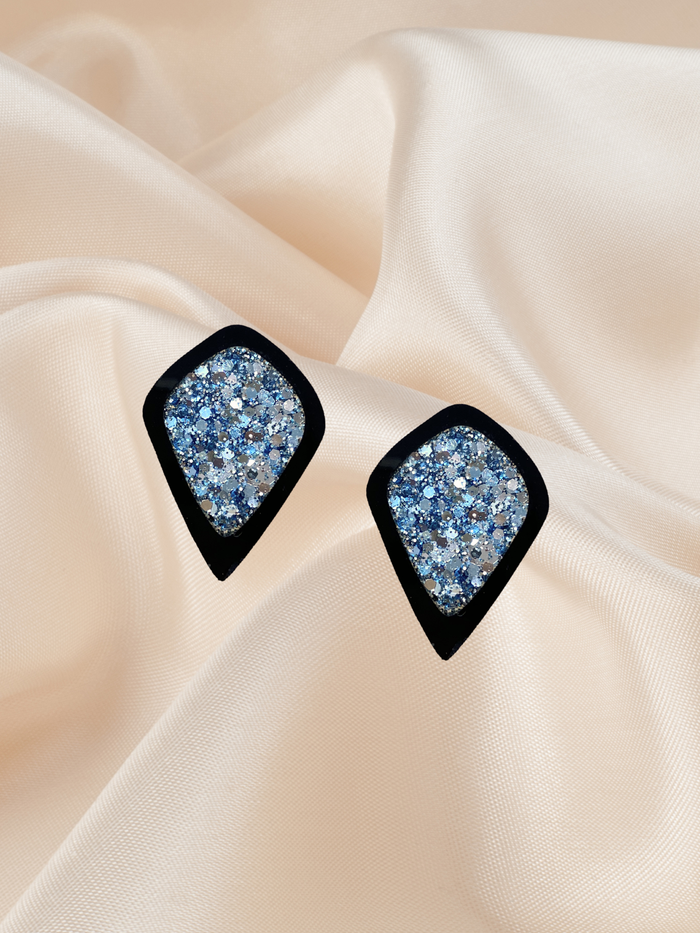 Maxi Acrylic Frame Stud Frosted Denim
