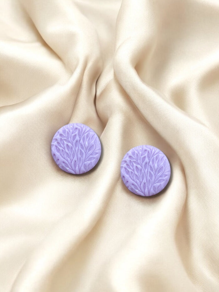 2cm Clay Studs Lavender Grove