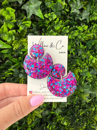 Statement Scoop Dangle Cosmic Berry
