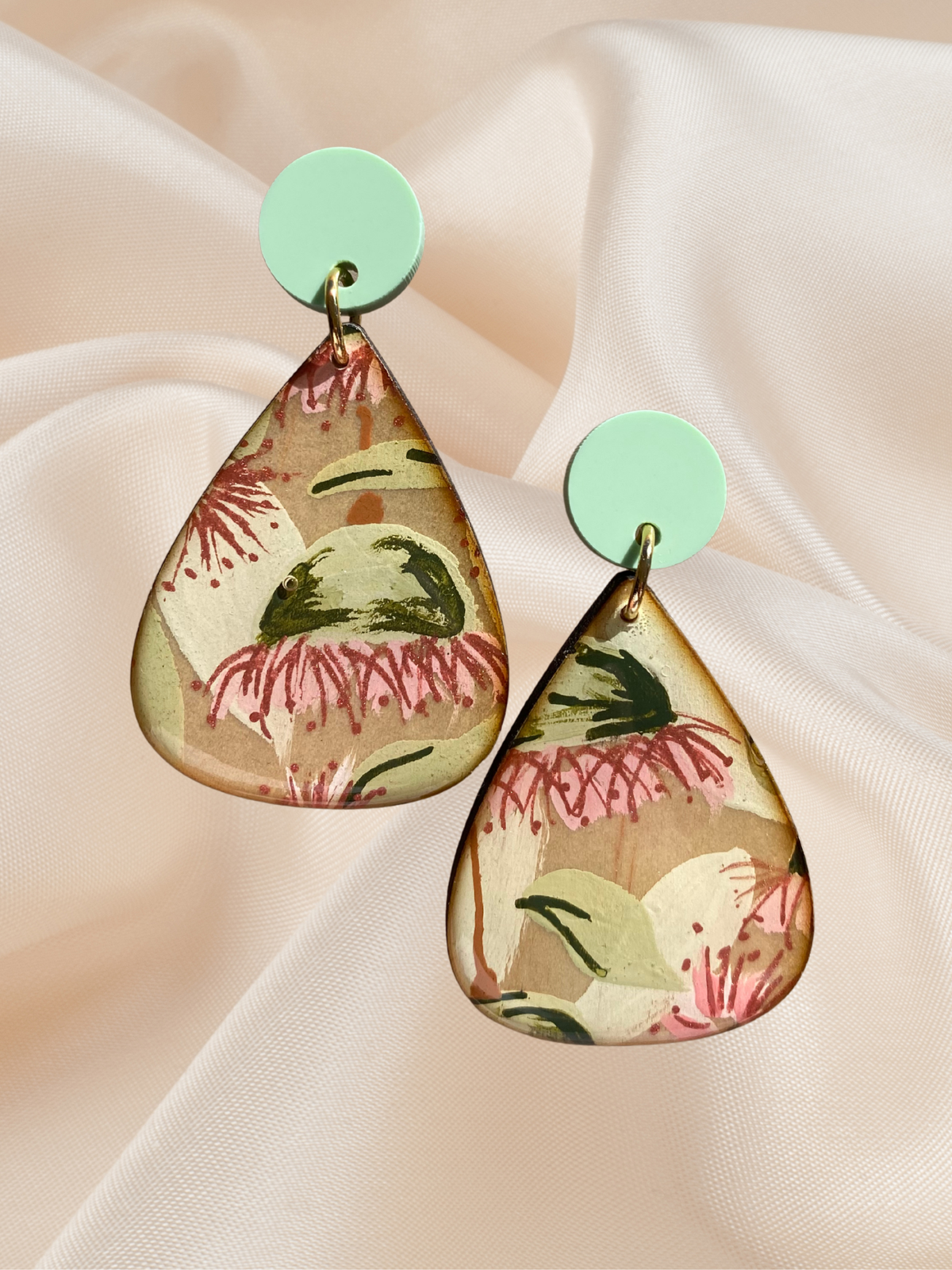MIDI Tear Hand painted Gumnut Garden Dangle