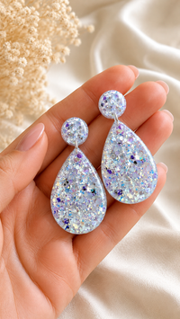 Large Dangle Icy Opal