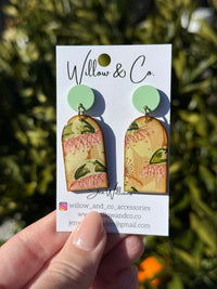 Hand painted Arch Dangle Gum nut Garden