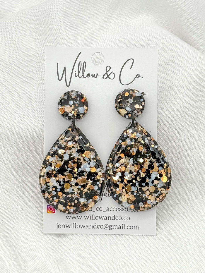 Large Dangle Luxe Leopard