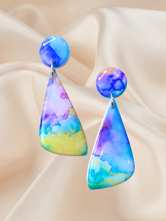 Long Dangle Watercolour Wonderland