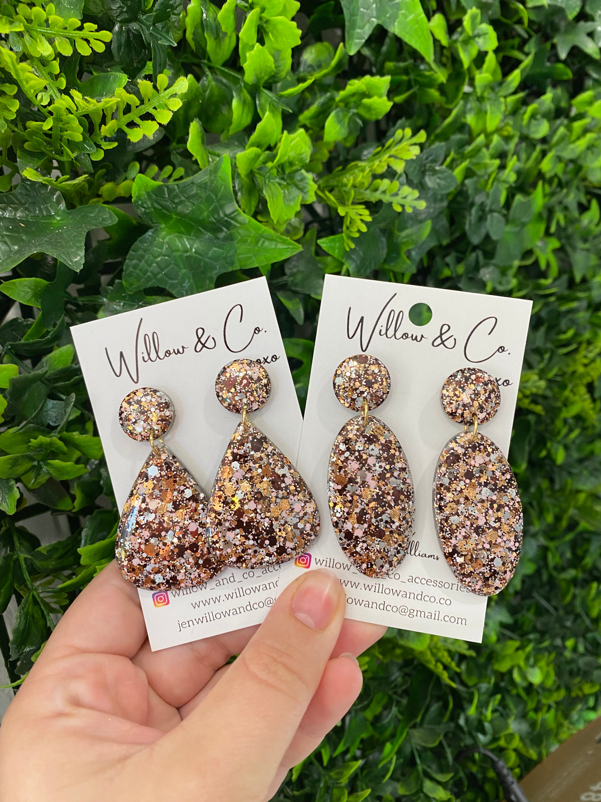 MIDI Teardrop Dangle Mocha Glam