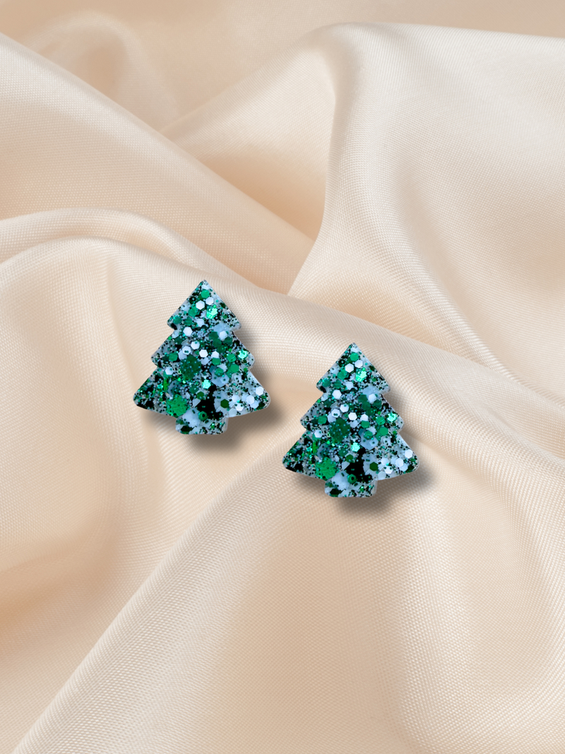 2cm Christmas Tree Stud Artic Pine