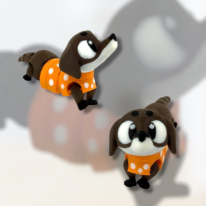Dachshund Chocolate Mandarin Fidget Pal