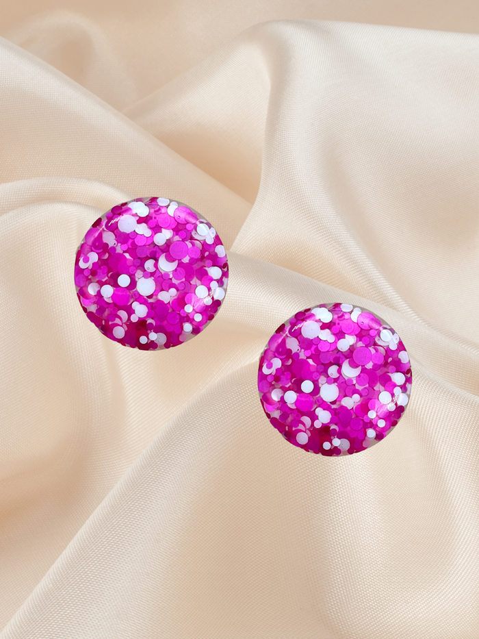 MAXI Studs Flamingo Confetti