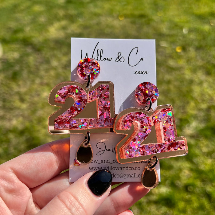 21 XL Birthday Dangles