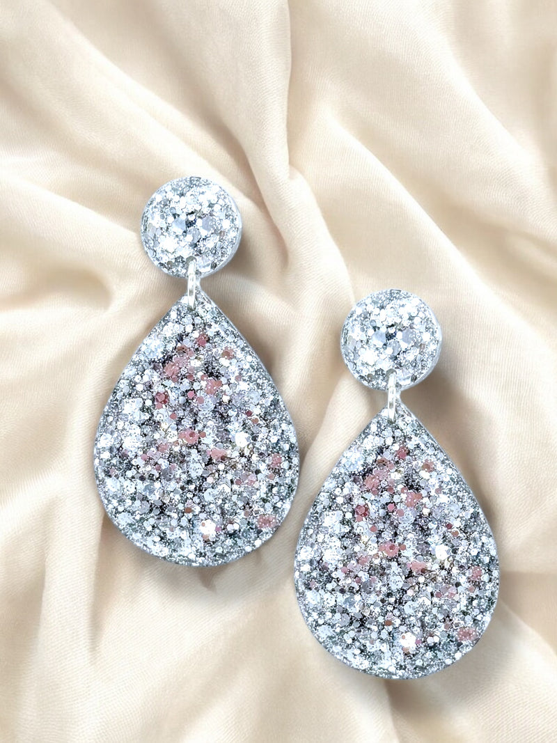 Large Dangle Luminous Silver