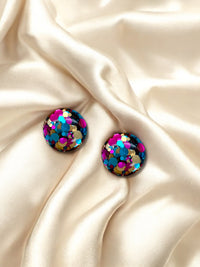 1.5cm Studs Confetti Glam