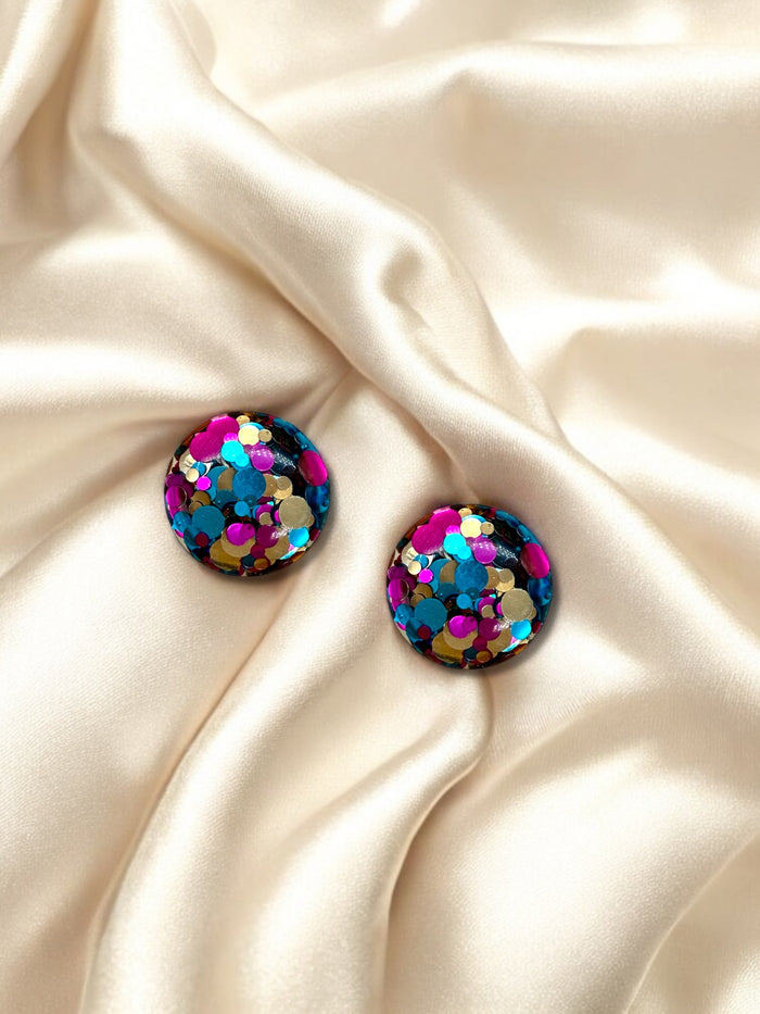 1.5cm Studs Confetti Glam