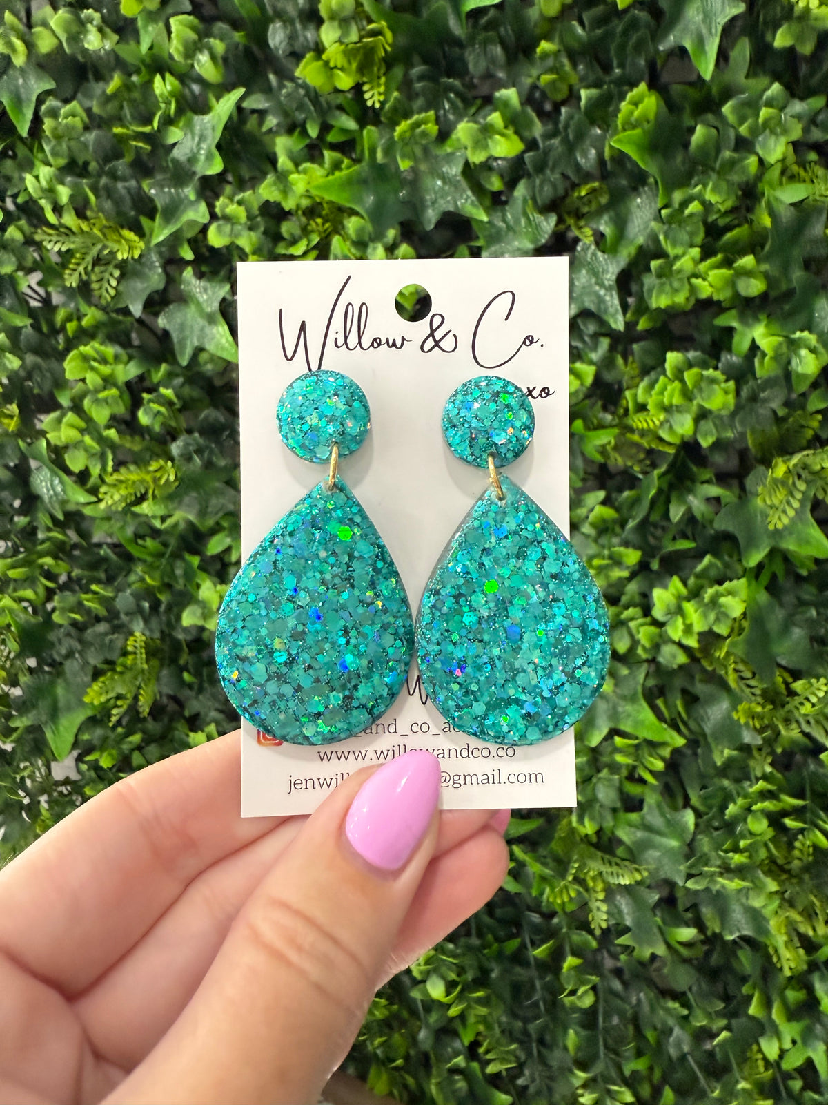 Large Dangle Turquoise Tide