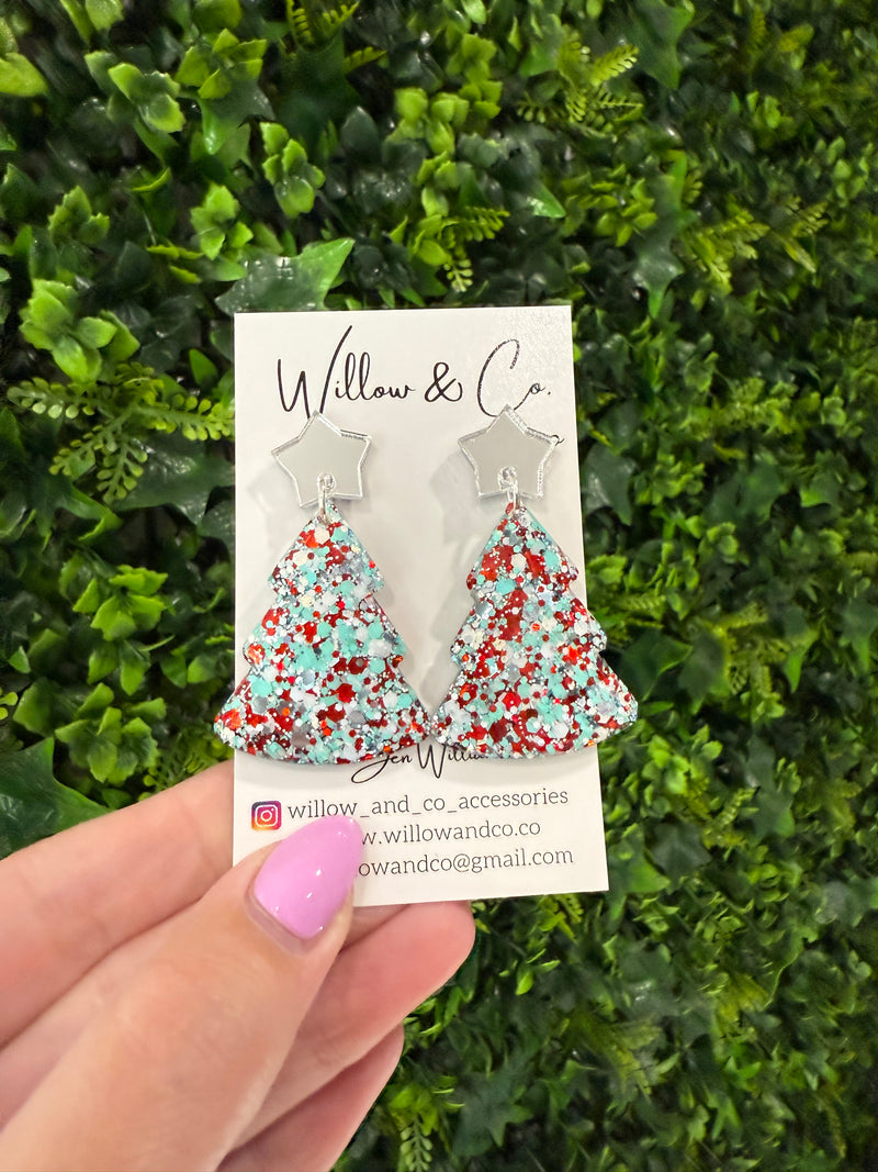 Large Christmas Tree Dangles Peppermint Pop