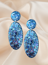 Large Oval Dangle Crystal Cove