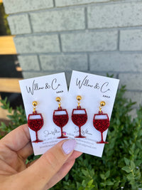 Wine Dangles Red